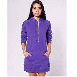 American Apparel Flex Fleece Hooded Dress